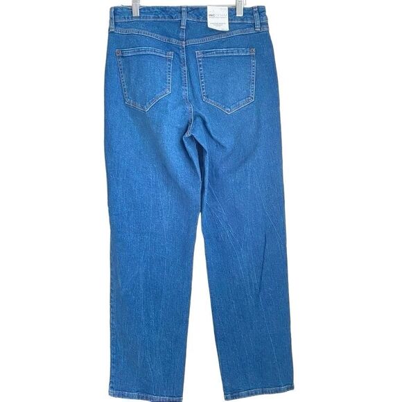 INC Women 6 / 28 High Rise Straight Leg Jeans Medium Wash Button Fly Ankle - Picture 3 of 8